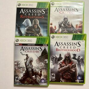 Assassin’s Creed’s collection: Brotherhood,III, II, & Revelations Xbox 360